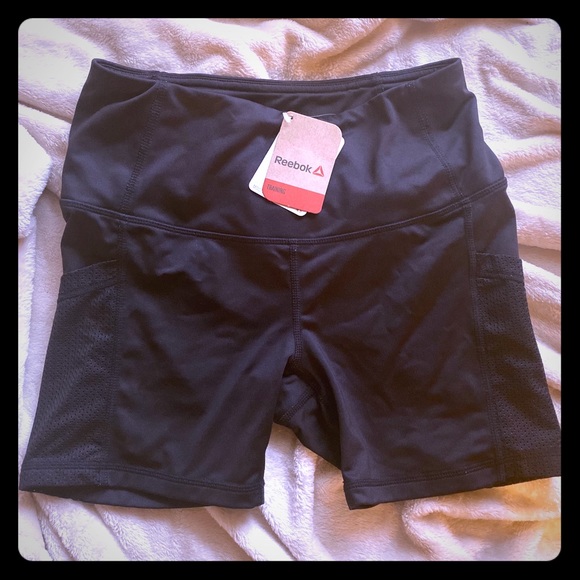 reebok high rise shorts